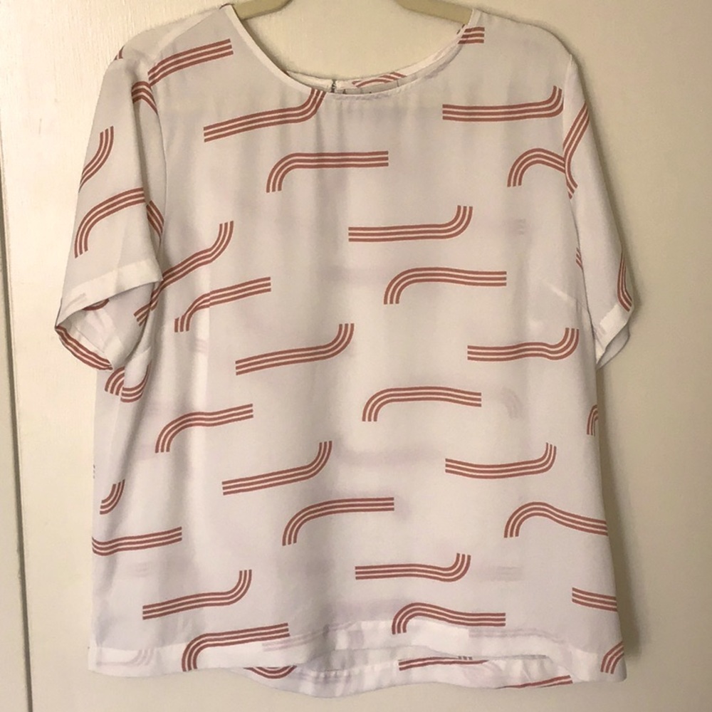 A New Day blush rainbow blouse